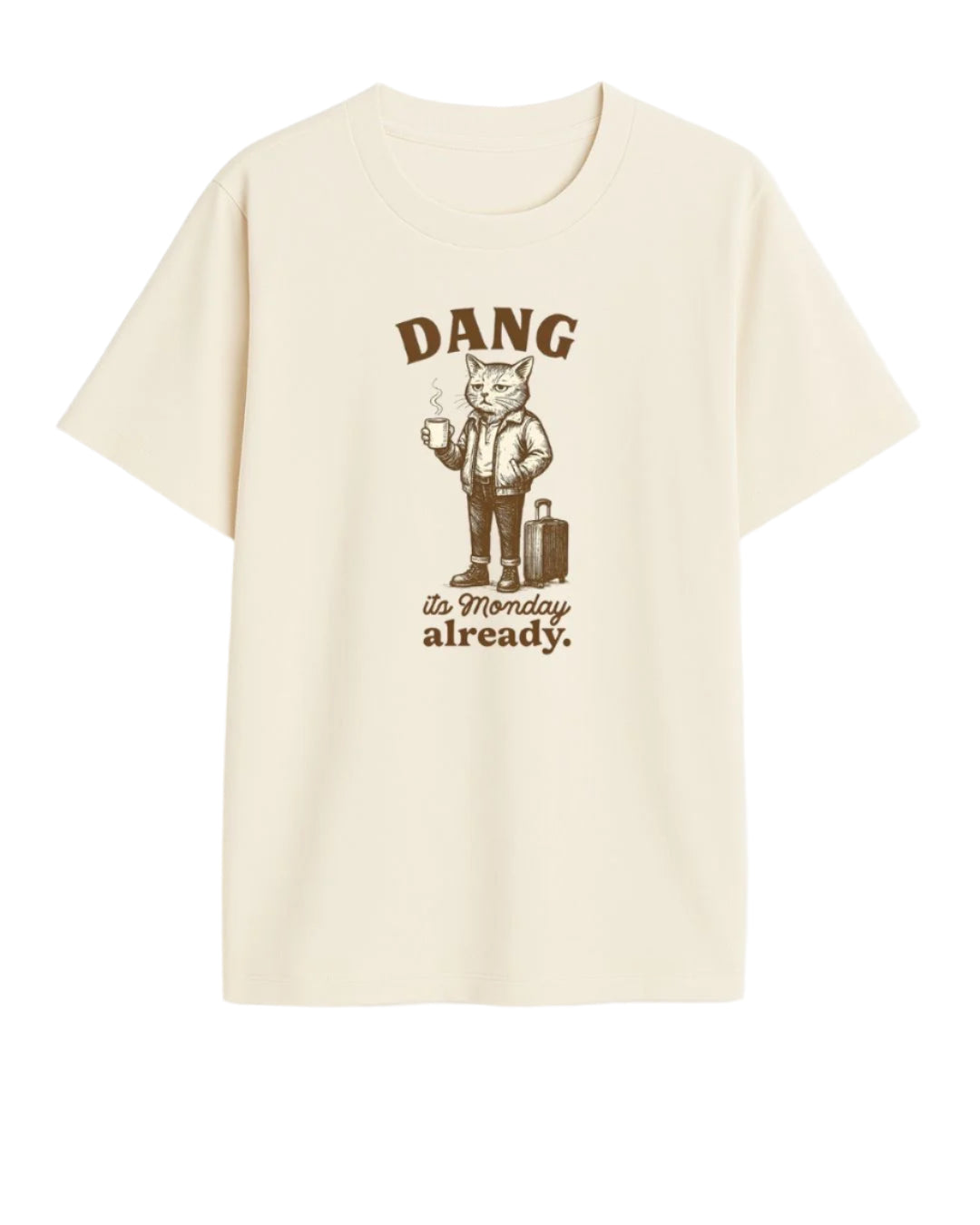 MONDAY MOOD OVERSIZED T-SHIRT  FOR MEN