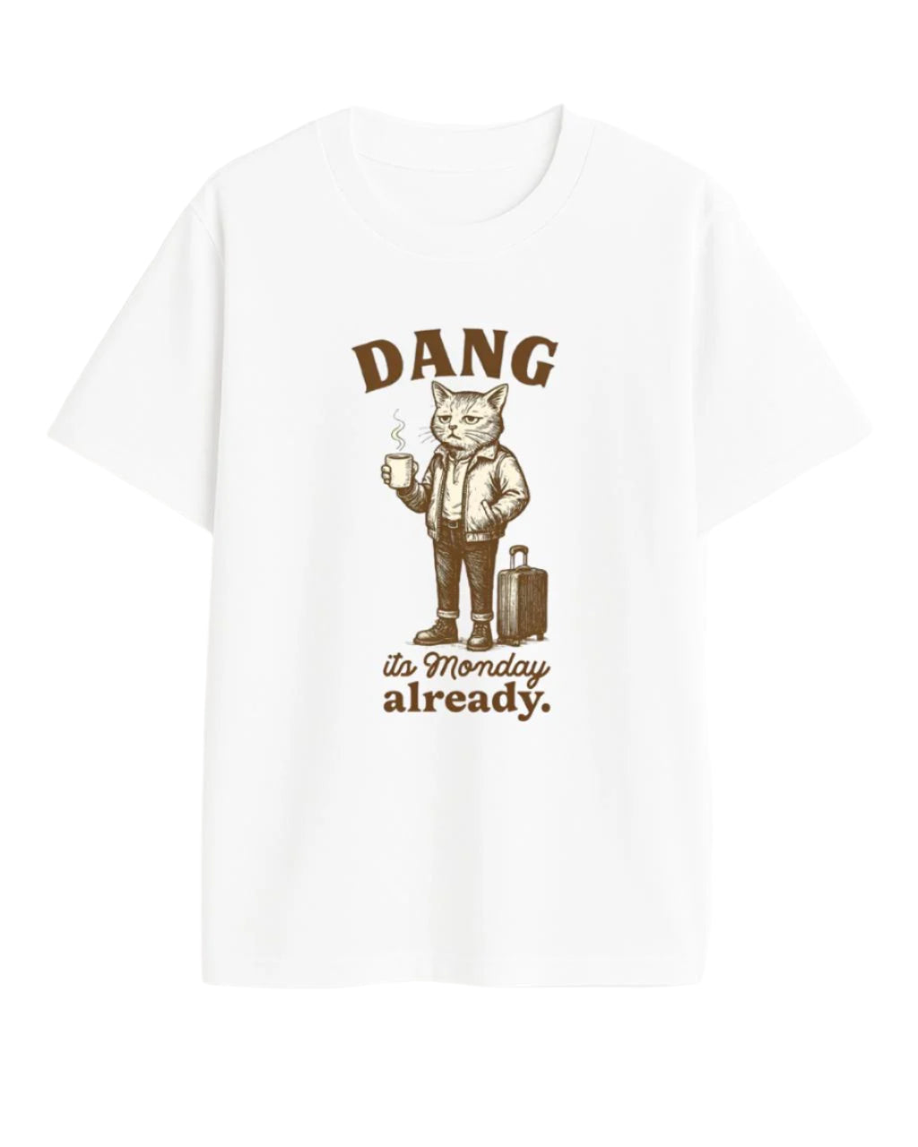 MONDAY MOOD OVERSIZED T-SHIRT  FOR MEN