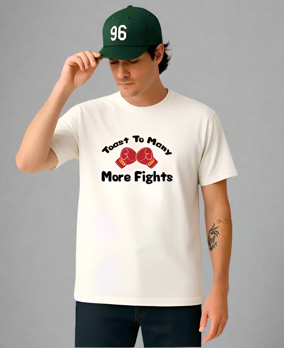 TOAST TO MANY MORE FIGHTS OVERSIZED T-SHIRT FOR MEN